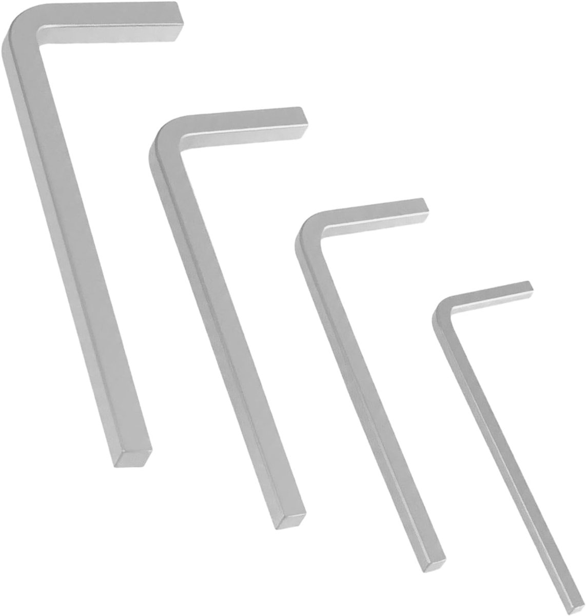 Vierkante Sleutels Set 3/4/5/6mm - L-vormig CRV - Voor Meubelmontage - Veilig en Compact - ShopVlot