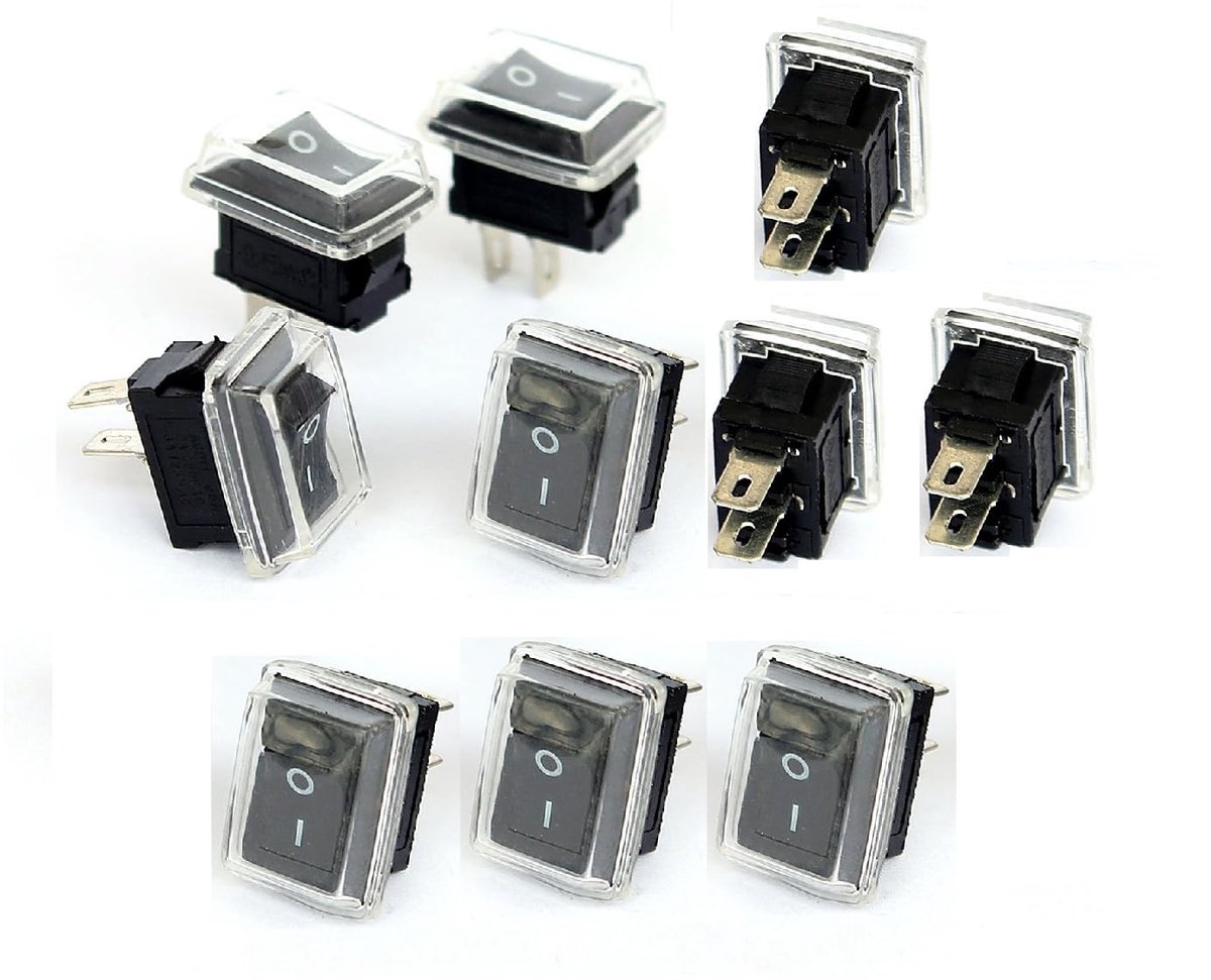 Rocker Switch 2 Pin - Mini Boot Schakelaar - AC 3 A 250 V - Ideaal voor Elektronische Apparaten - ShopVlot