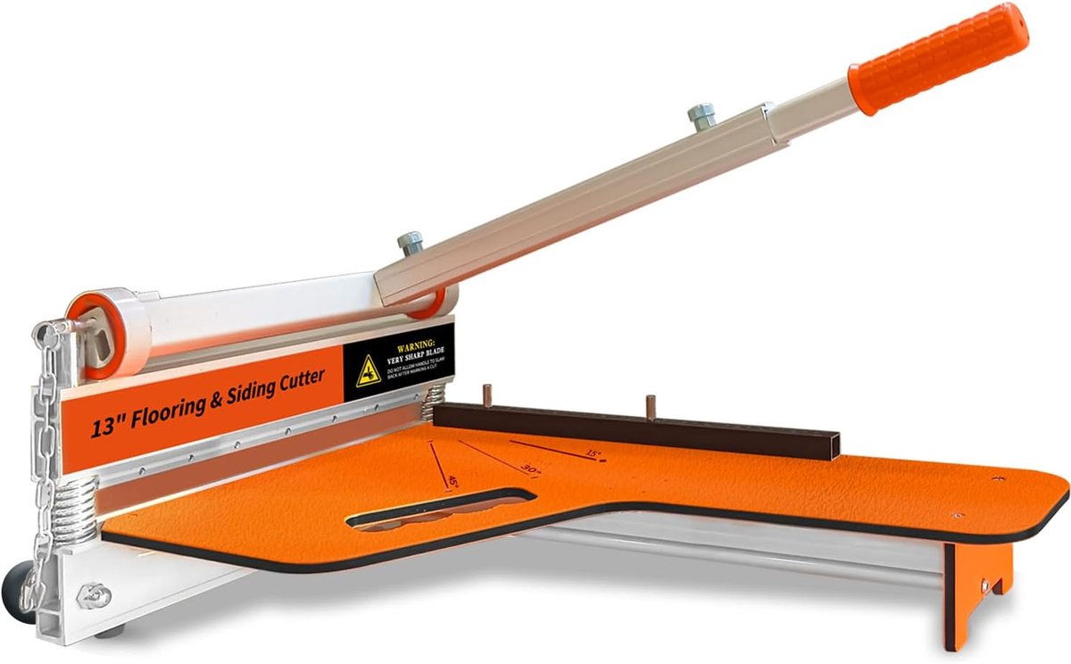 Laminate cutter 310mm - aluminium en kunststof - 0-45 graden snijdhoeken - perfect voor vinyl en hout - ShopVlot