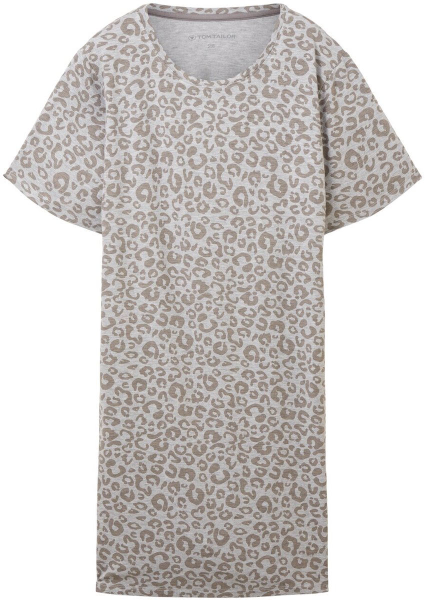 Tom Tailor Nachthemd met leoprint - grey-medium-allover