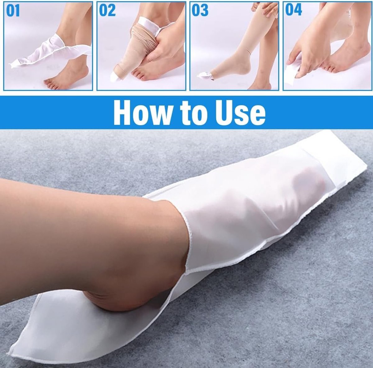 Set van 2 Open-Toe Compressiekousen voor Senioren - Ondersteuning en Comfort voor Vermoeide Voeten, Verbeterde Bloedcirculatie en Gemak bij het Aankleden