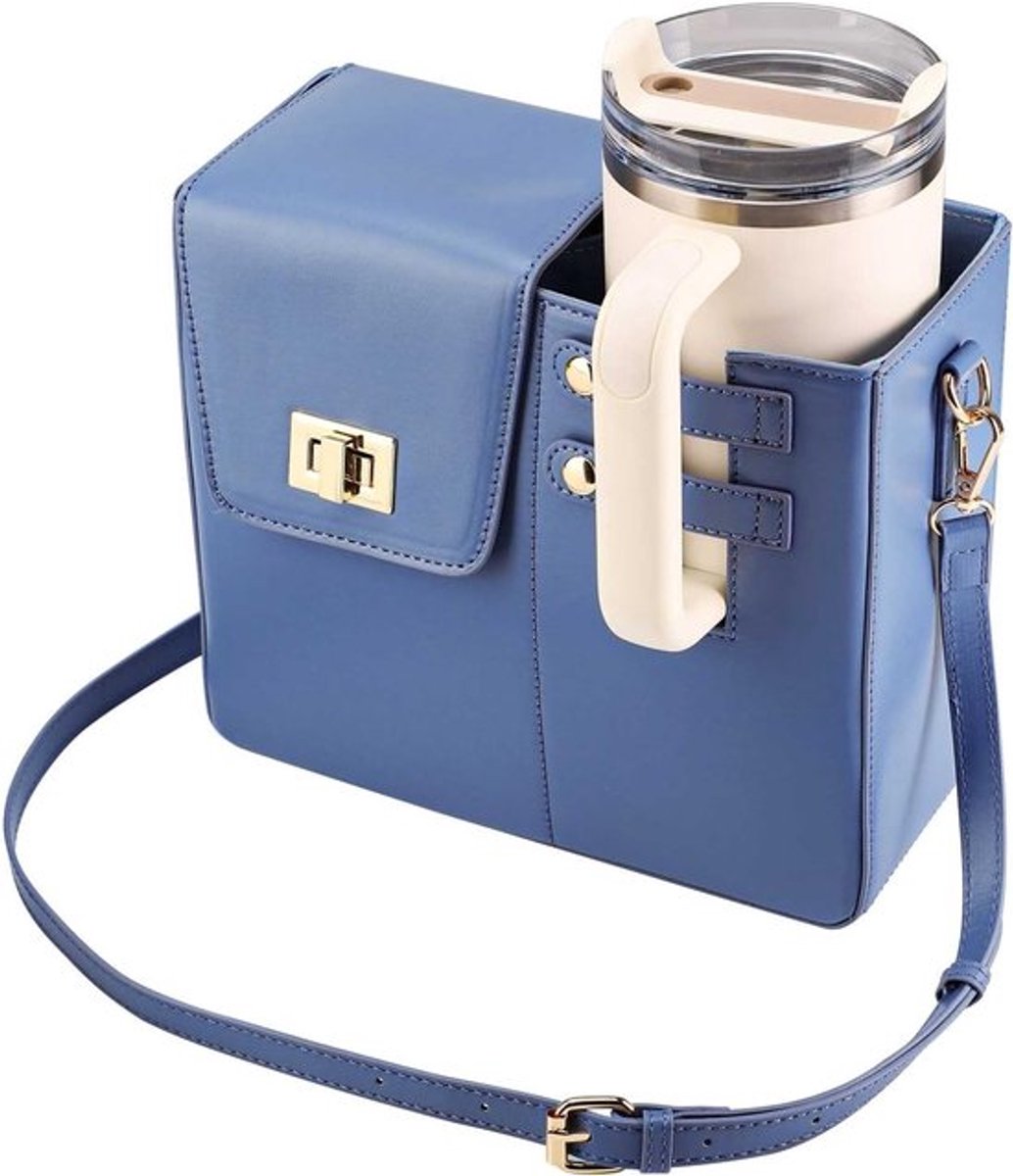 Draagbare Crossbody Tas voor Waterfles, Verstelbare Schouderband, Ideaal voor Reizen en Dagelijks Gebruik, Handige Accessoires voor Buitenactiviteiten