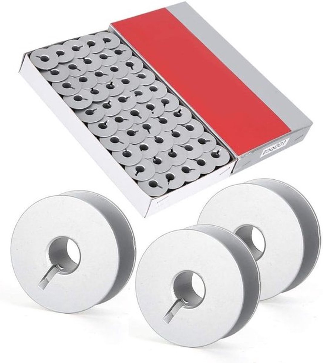 100 Stuks Aluminium Naaldspoelen voor Industriële Naaimachines, Universele Accessoires voor Naaien en Quilten