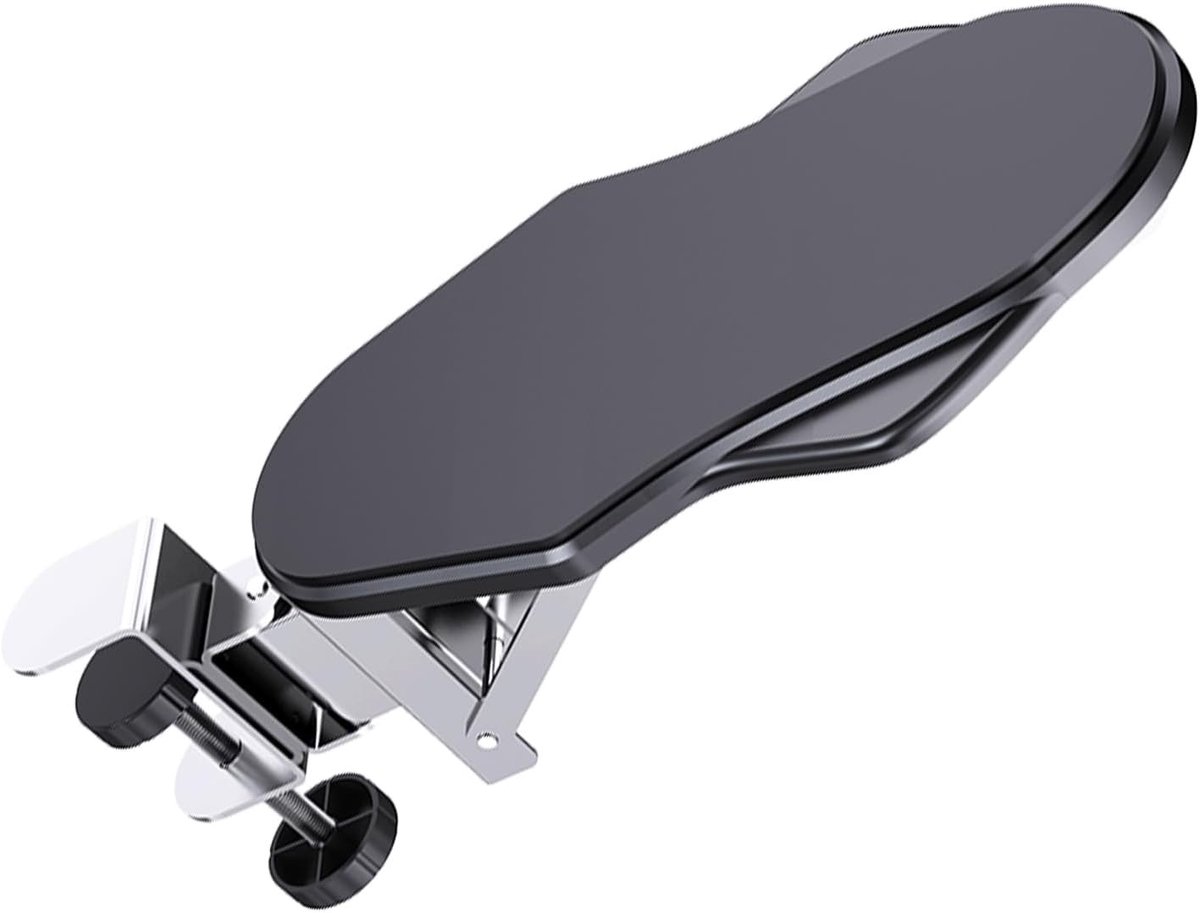 Ergonomische Desk Armsteun met 180 Graden Rotatie, Vouwbare Polssteun en Uitbreidbaar Computer Tafelblad voor Thuis en Kantoor