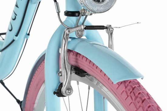 Davi Emma - Stadsfiets - 28 inch - 7 versnellingen - Blauw/Roze — afbeelding 5