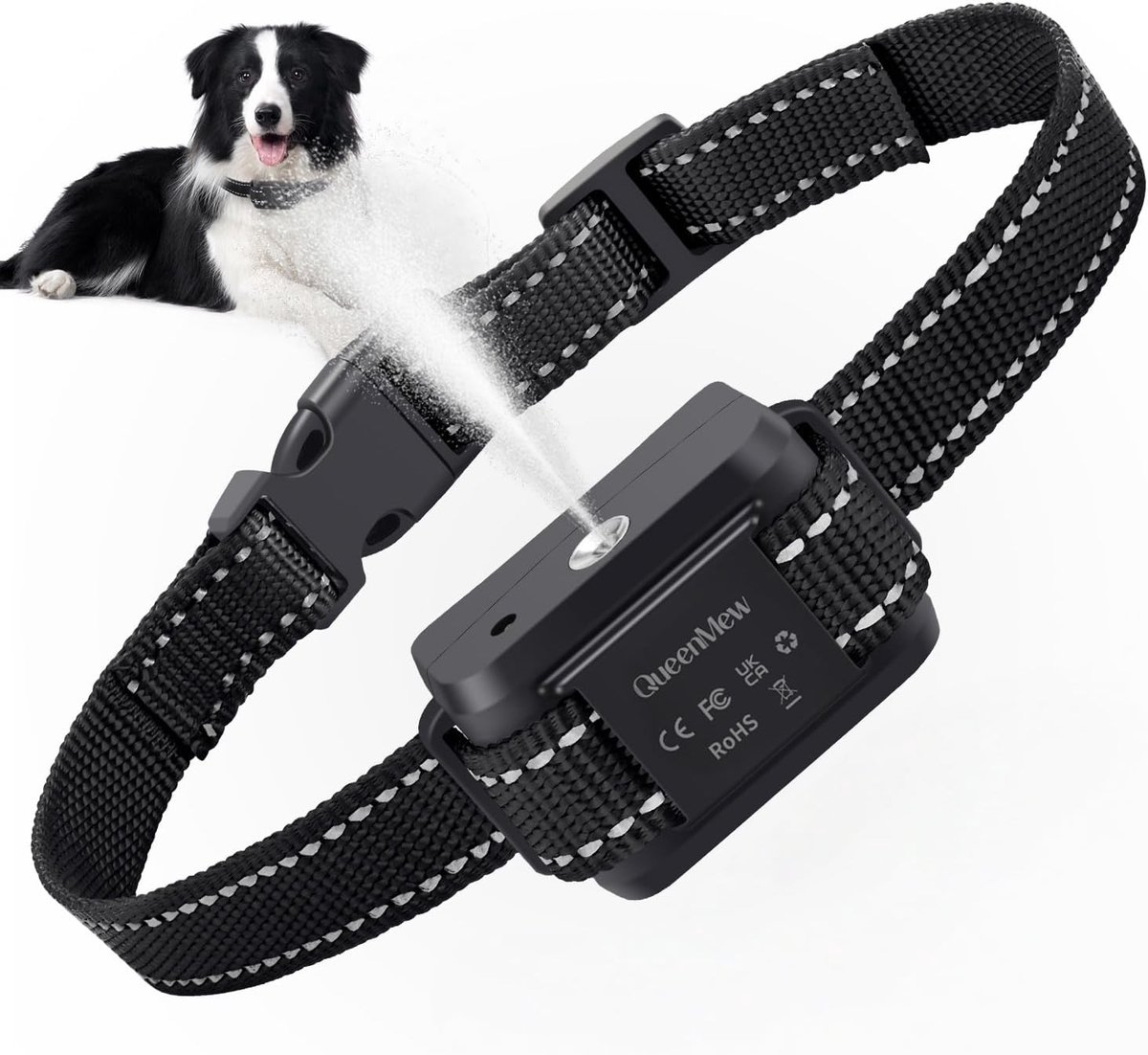SnelShoppen - Anti Barking Collar - Elektronische Hondenhalsband - Geluid- en Trillingsfunctie - Verstelbare Maat - Waterdicht - Veilig en Effectief -