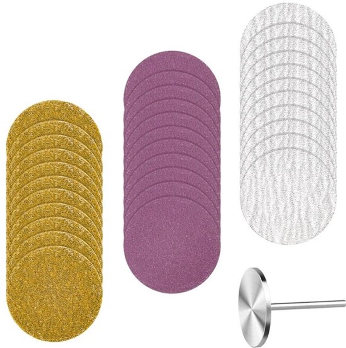 Pedicureschuurpapier 60-delig - Schuurpapierschijven - Dode huid verwijderen - Eelt verwijderen - Voor manicure/thuisgebruik - Duurzaam materiaal - Voetschuurpapier
