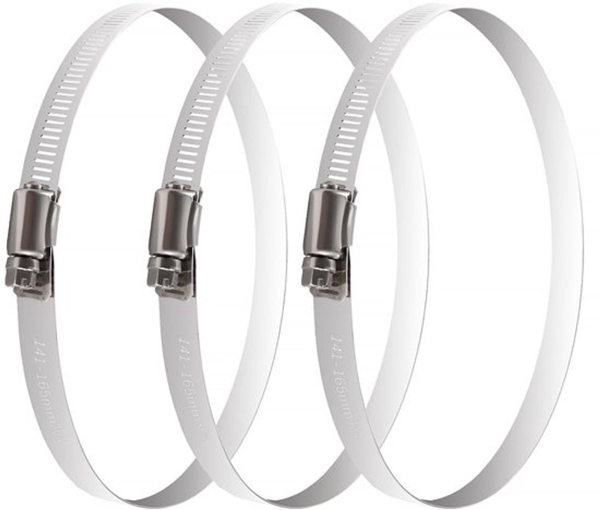 Slangenklem 141-165mm - Slangklemmen Set - RVS Slangklemmen - Verstelbare Slangklem - Waterdicht - Anticorrosie Eigenschappen