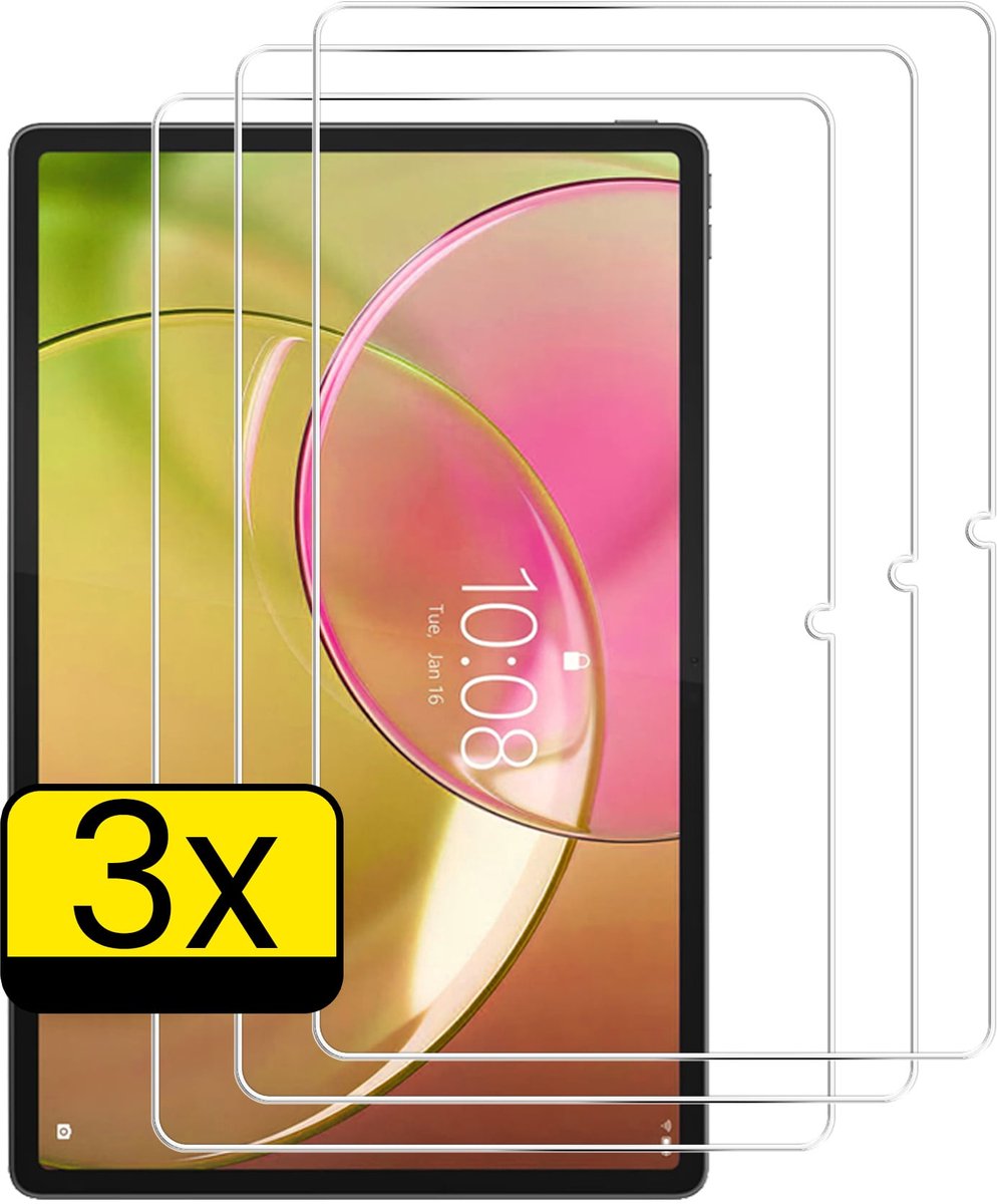 Screenprotector - Geschikt voor Lenovo Idea Tab Pro Gen 2 - 3 Stuks - Extra Sterk - Beschermglas - Gehard Glas - Tempered Glass - Screen Protector