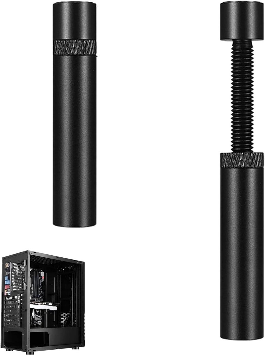 Stijlvolle GPU houder van aluminium voor werkstations, ideaal voor grafische kaarten en gaming setups