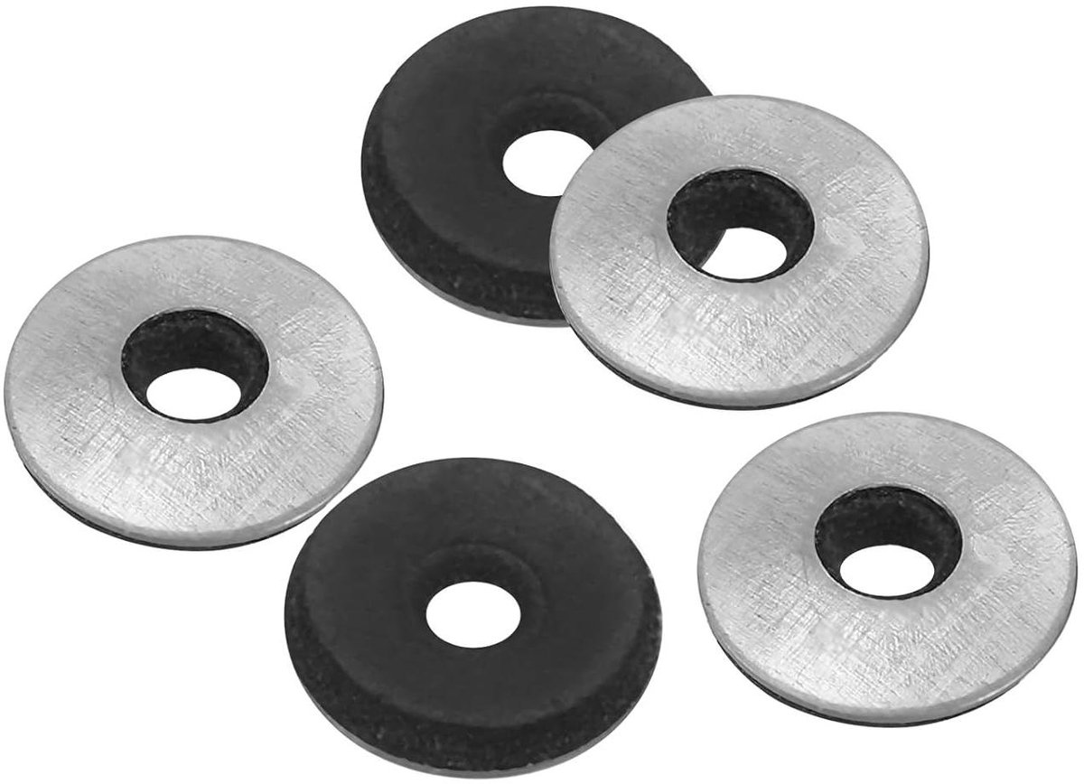 Afdichtringen Rubber - EPDM Sluitringen - Lekkages Voorkomen - Schokabsorberend - 300 Stuks - Zwart Zilver