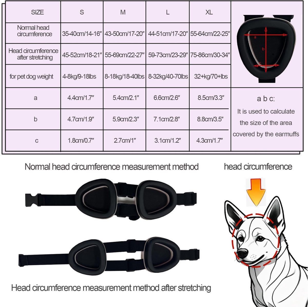 SnelShoppen - Gehoorbeschermers voor Honden, Instelbare Geluidsreductie, Oorbeschermers met Geluidsisolatie en Reductie, Roze, M, Ideaal voor Feesten