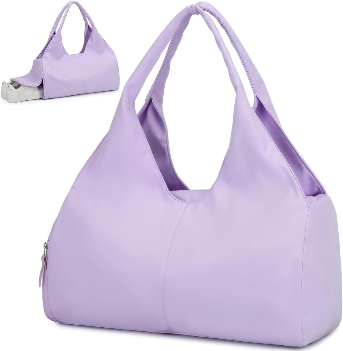 SnelShoppen - BlesMaller Reistas Sporttas Dames Handbagage met Schoenvak en Vak voor Nat Spullen - Trainingstas Kleine Sporttas voor Gym, Yoga, Sauna,