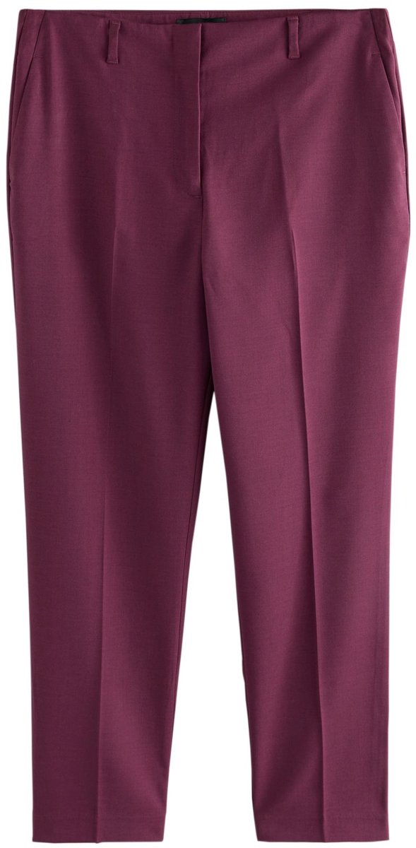 Next - Dames - Slim-fit modieus gesneden broek - Rood