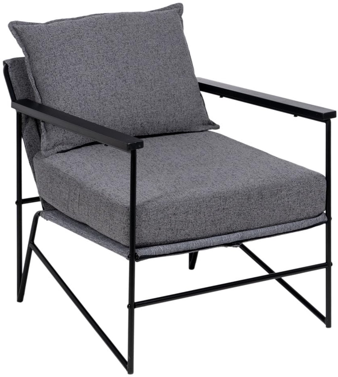 SnelShoppen - Stijlvolle BigBuy Home Fauteuil, Comfortabele Stoel, Modern Design, Zacht Stof, Perfect voor Woonkamer, Tuin, Balkon, Verkrijgbaar in Di
