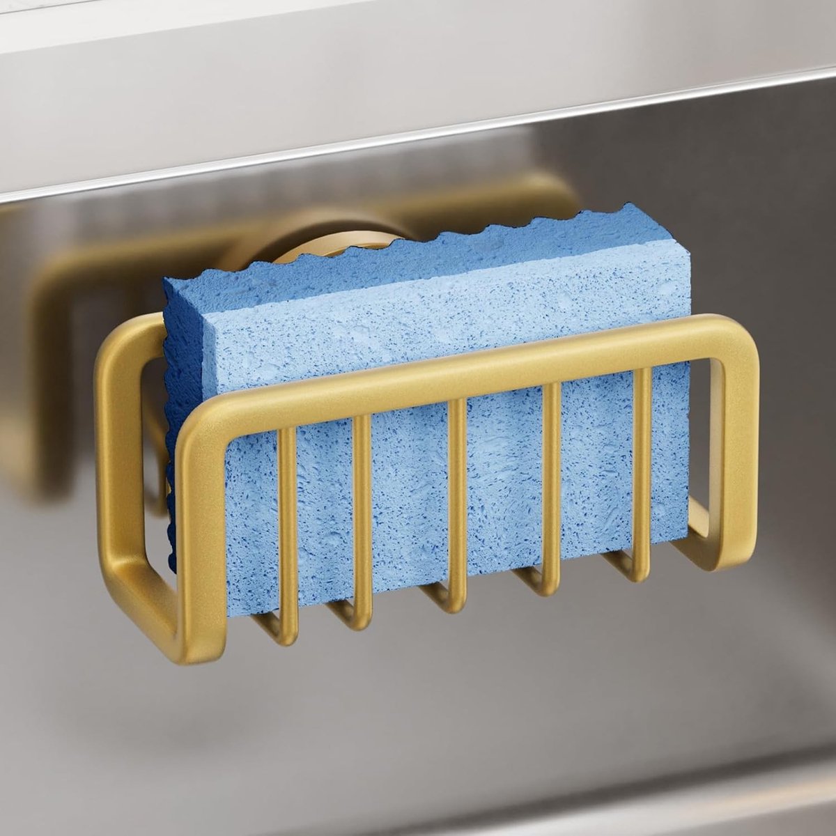 Sponshouder met sterke zuignap voor keuken, ideaal voor op de gootsteen, perfect voor afwasdoeken en borstels