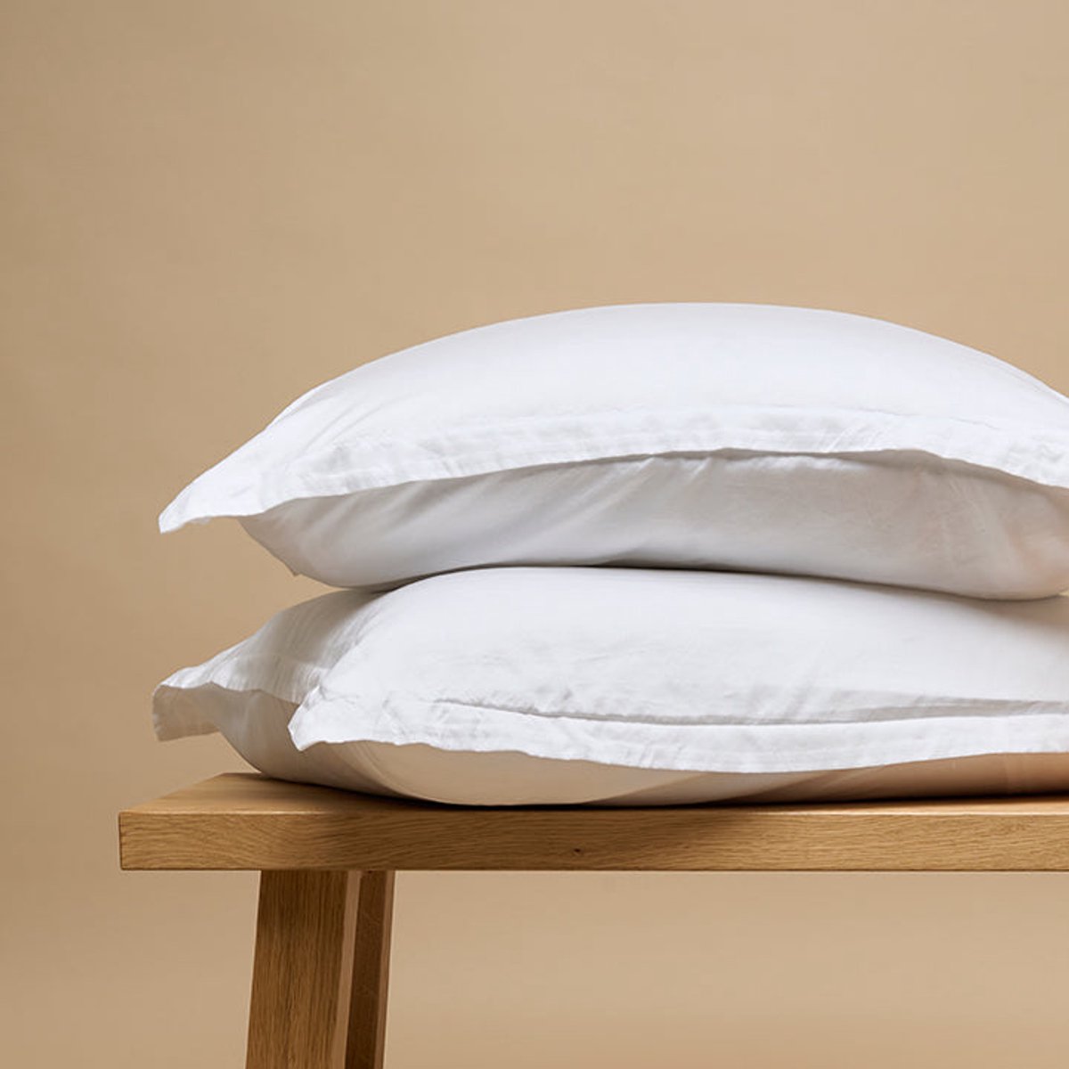Coco & Cici - TENCEL Twill Kussensloop Wit - 1 kussensloop 60x70