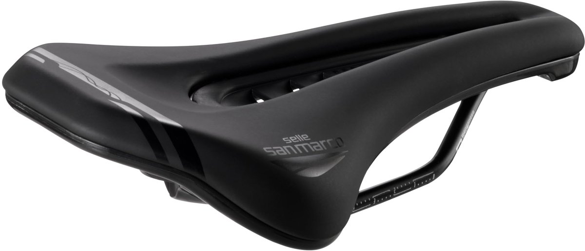 SnelShoppen - Selle San Marco GROUND Shield Dynamic MTB-Zadel met Modderbescherming, Open-Fit Uitsparing, Mangaanstalen Rail, Maat S3, Zwart - Perfect