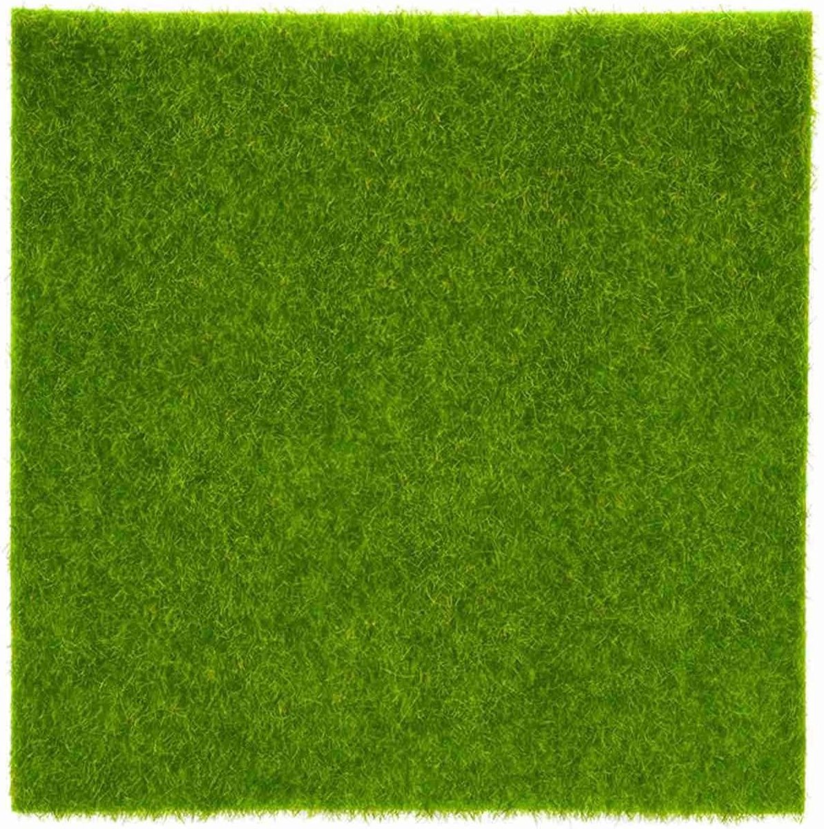 Natuurlijke Kunstgras Decoratie voor Tuin en Balkon - Micro Landschap voor Binnen en Buiten, 15x15 cm