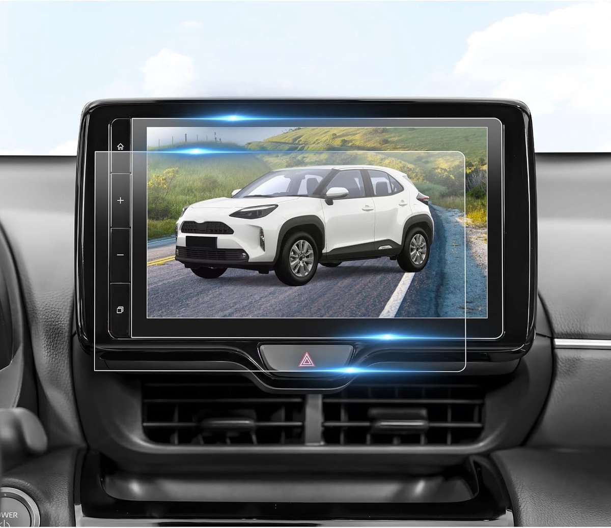 9 Inch Navigatie Touchscreen Beschermfolie voor Toyota Yaris Cross 2021-2025 en Aygo X 2022-2025, 9H Krasbestendig, Tempered Glass, Accessoires voor Auto Navigatie