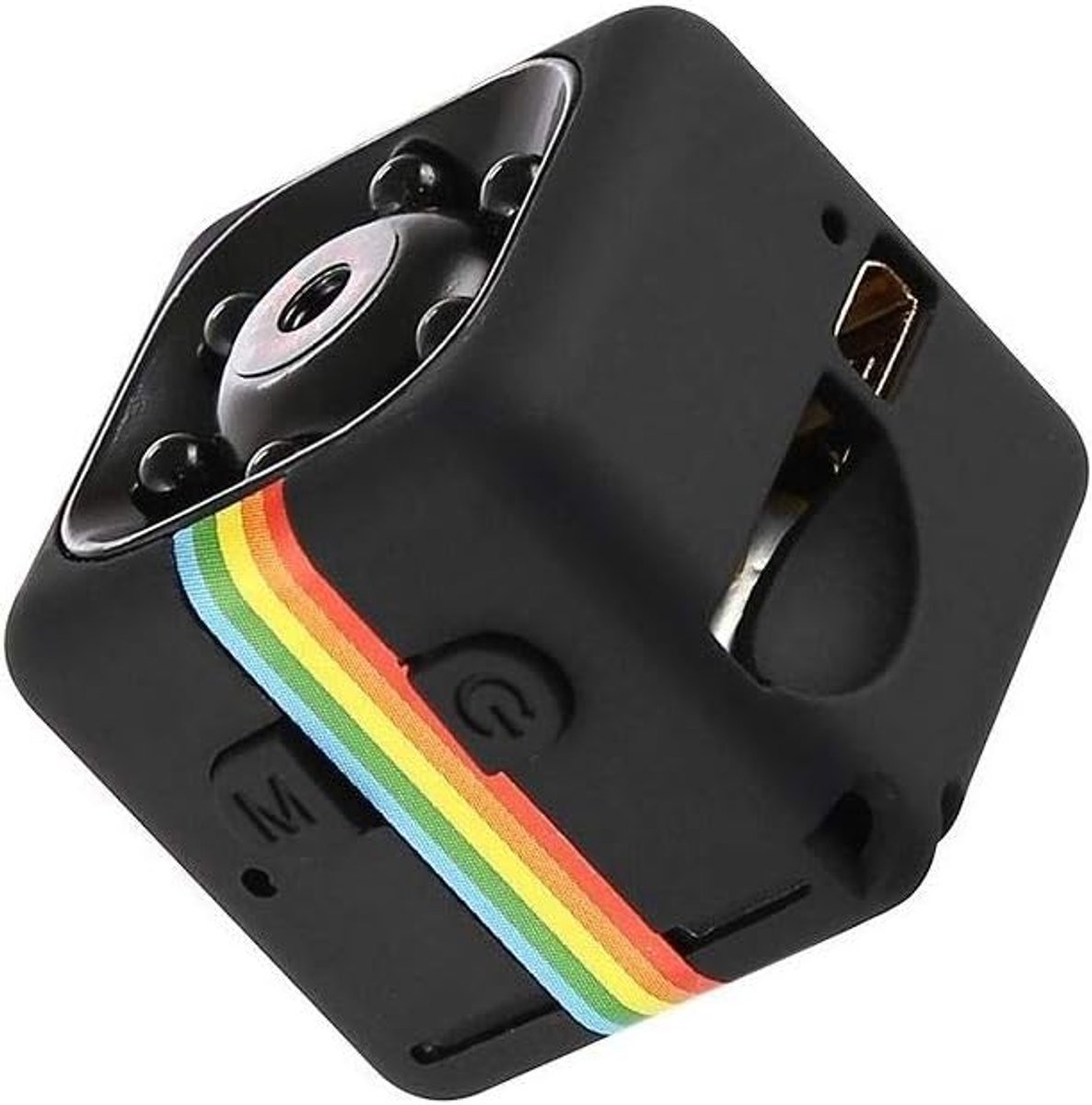 SnelShoppen - Microcamera Spion HD mini videocamera met nachtzicht, compact, draagbaar, ideaal voor beveiliging, evenementen, en inbraakpreventie