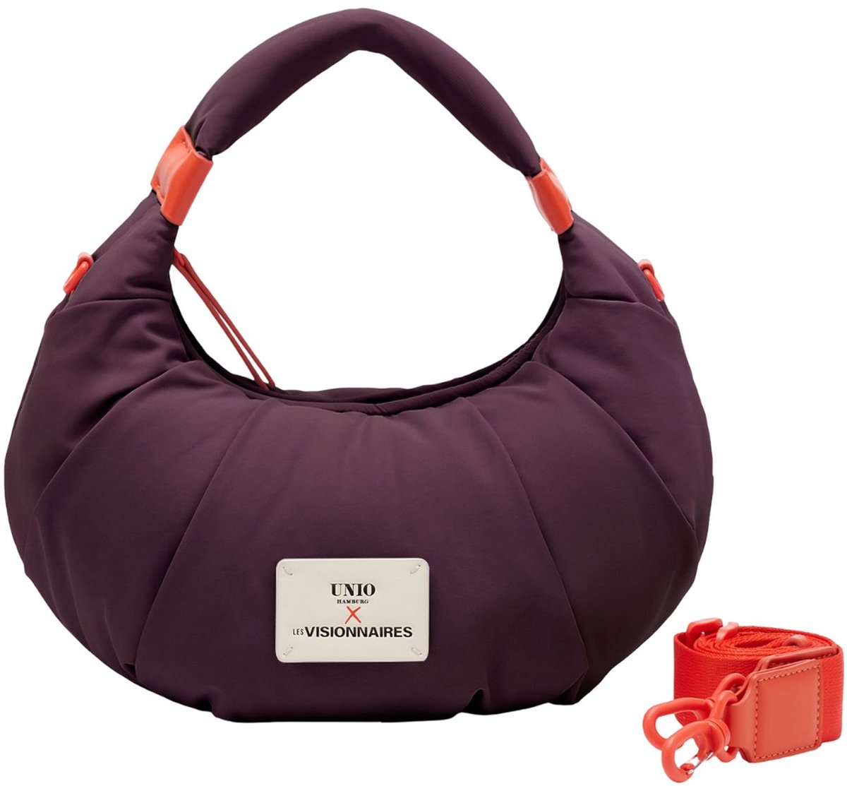 Unio Hamburg x Les Visionnaires schoudertas handtas Puffy Unio Kitzbuehel Dark Wine (rood)paars
