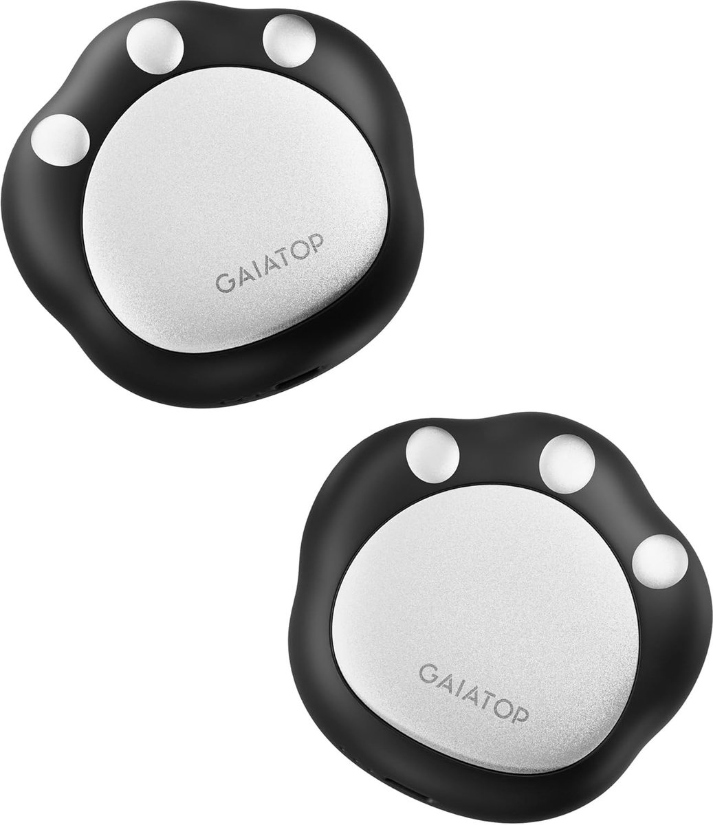 Gaiatop Oplaadbare handwarmer, 2 stuks, schattig kattenpootdesign, 3 niveaus, magnetische elektrische zakverwarmer - ShopVlot