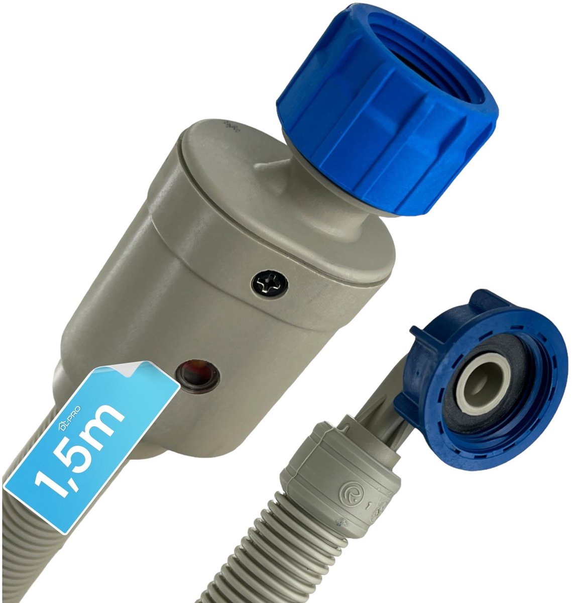 Universele Inlaat Slang 1,5 m - Aquastop Design - Grijs