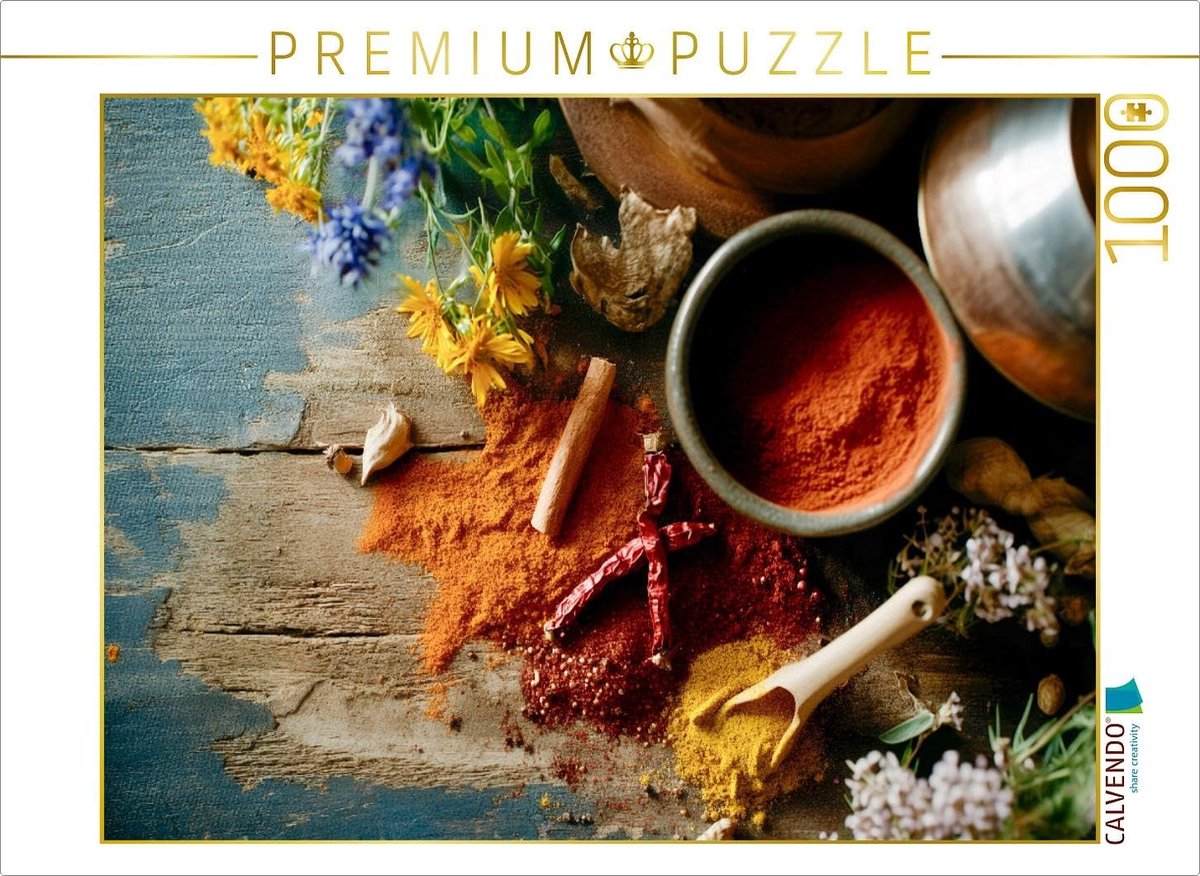 Puzzel met Specerijen - 64 x 48 cm