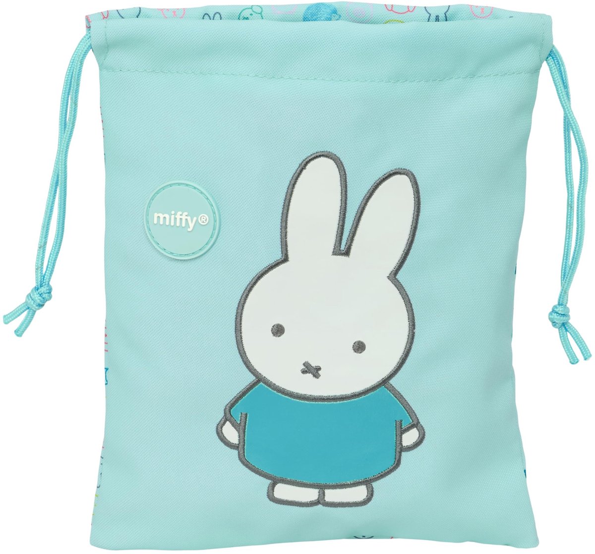 Miffy Friends Lunchtas - Pastelblauw, 20 x 25 cm
