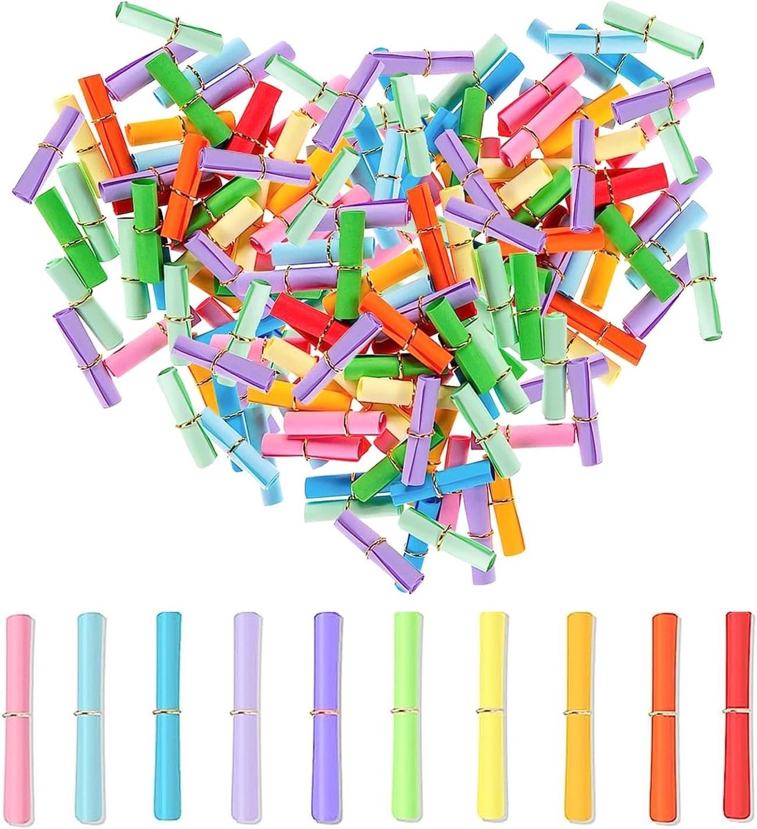 Kleurige Tombola Notities - 150 Stuks Lege Briefjes voor Verjaardagen, Feestjes en Cadeaus