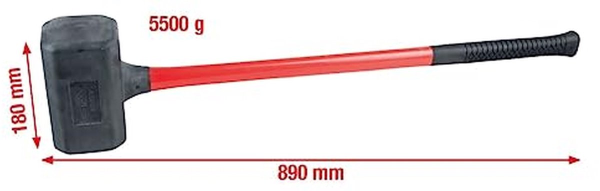Niet-retourhamer - Extra Lang - 5500 g