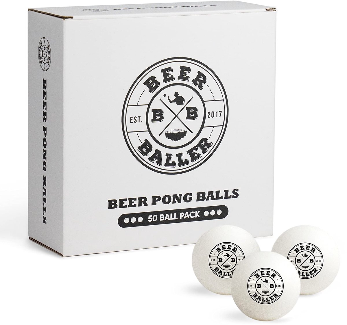 Bierpongballen - 50 Stuks - Hoogwaardige Kwaliteit - Ideaal voor Feesten