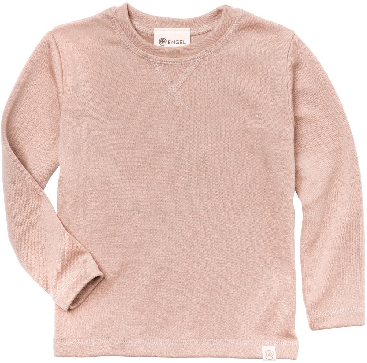 Warm sweatshirt voor kinderen - 70% wol en 30% zijde - Dusty rose