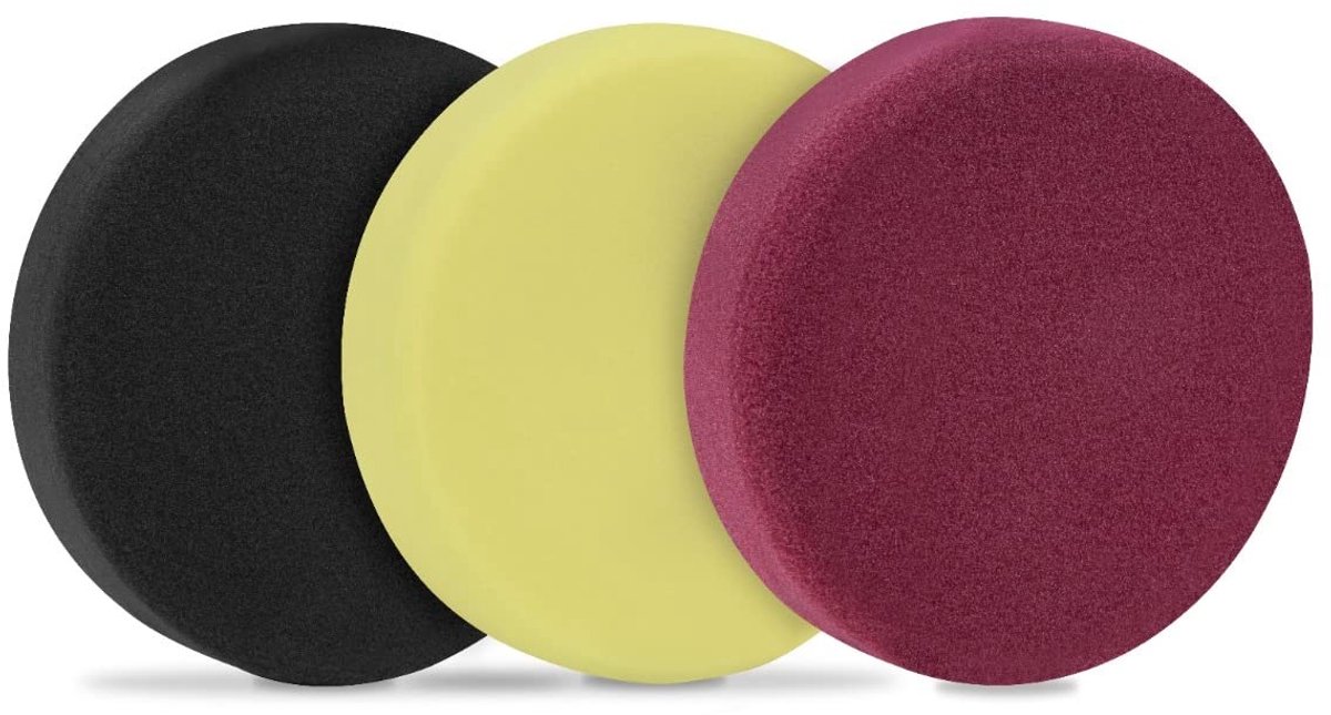 Polijstschijven Schuim Pad Set - 125 mm, Pack van 3