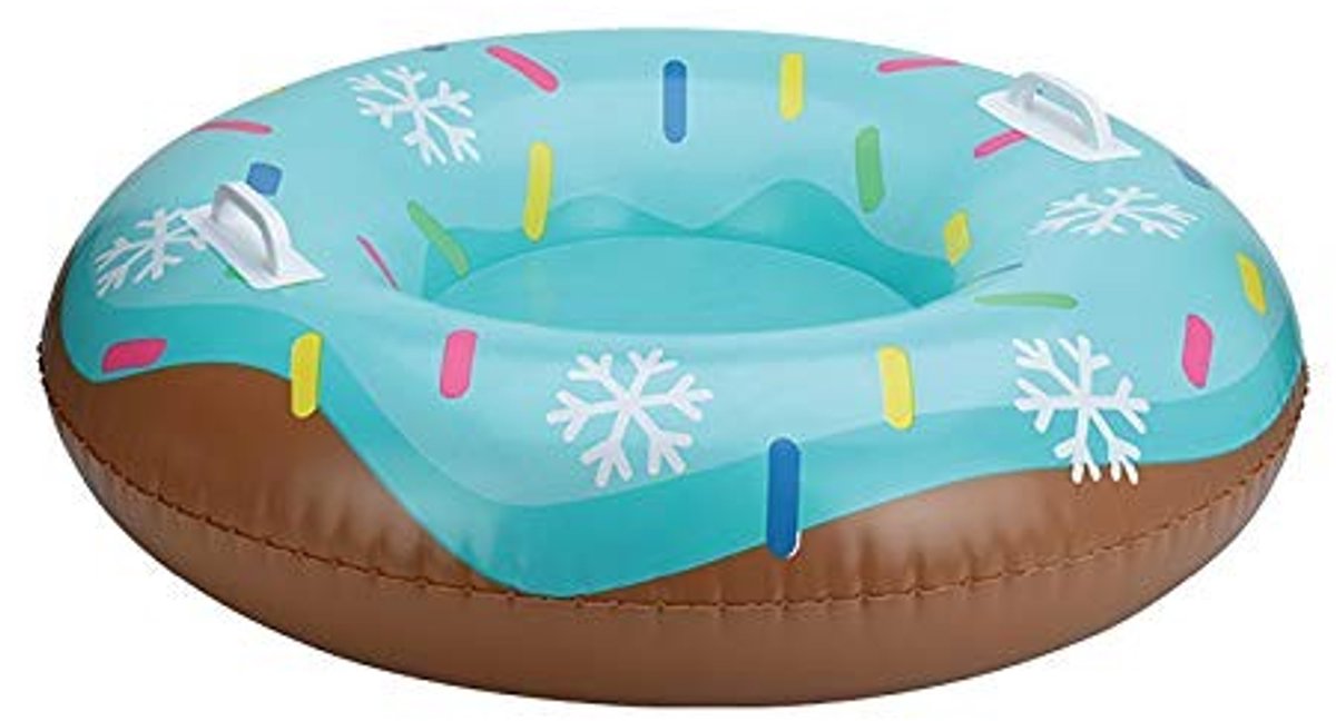 PVC Wintersport Ring Pad - Groen - Voor Skiën en Speelplezier