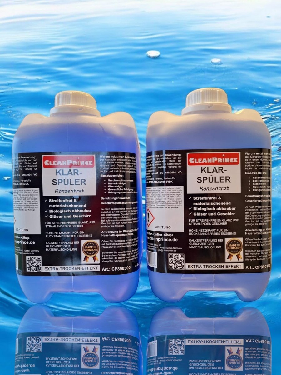 Glansspoelmiddel concentraat 10 liter - Blauw vloeibaar