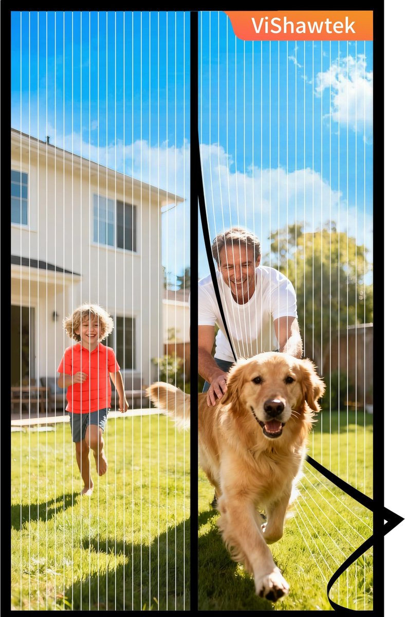 Magnetisch Vliegenraam - Insectenbescherming voor Deuren en Vensters - 120 x 240 cm