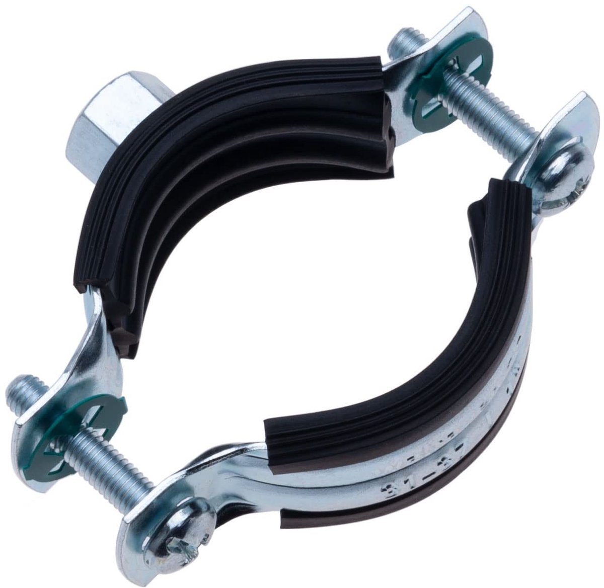 Pipe Clamp met Rubber Liner - 25-30mm, 4 Stuks