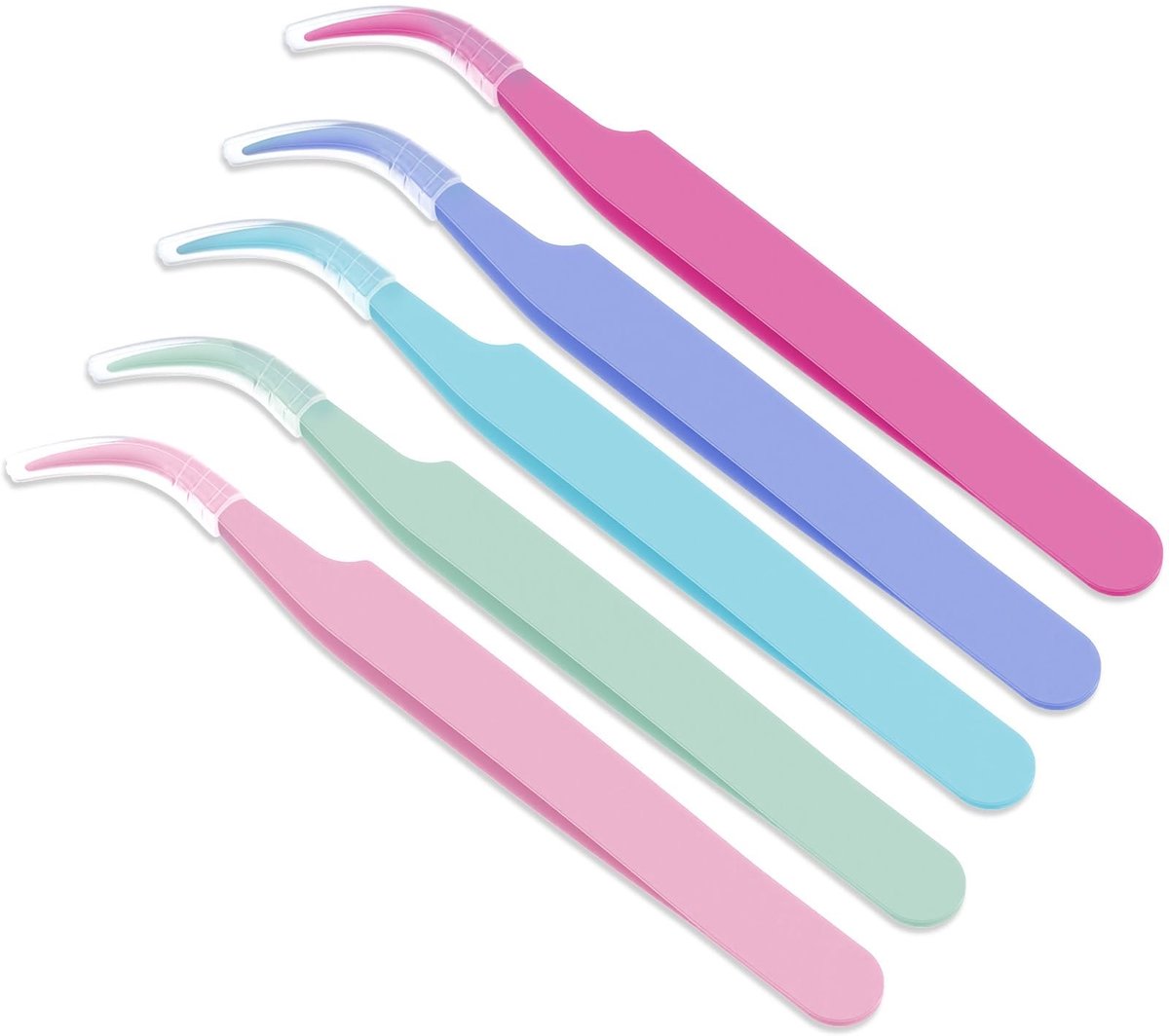 5-delige Wimperextensions Pincet Set - Multi-functioneel