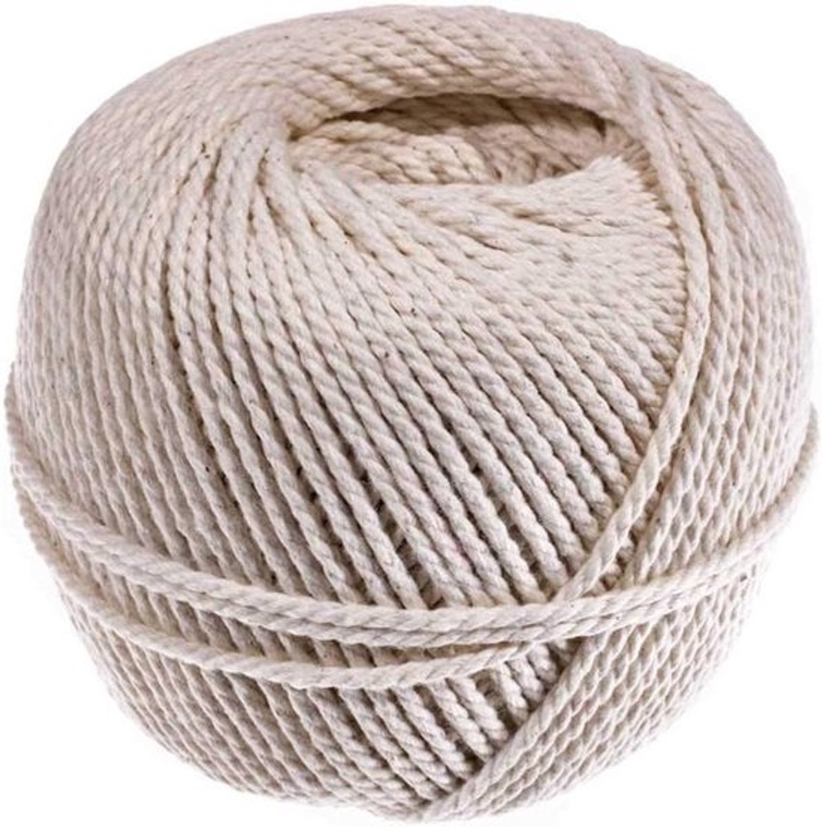 Katoenen Touw - Bindtouw Tuinstouw - Klusprojecten Tuinieren - Voedselveilig Materiaal - 25 mm x 150 voet - Natuurlijk