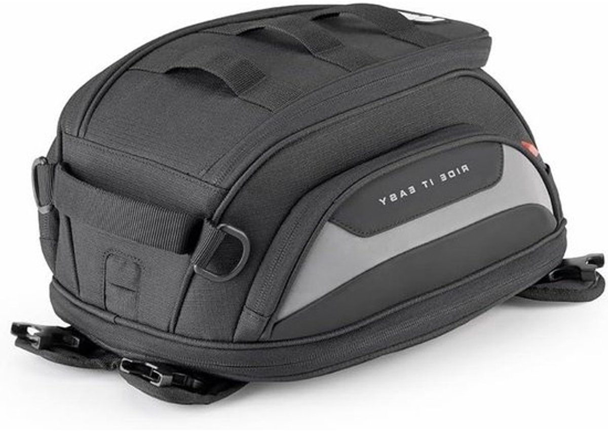 Tanktas - Motorfiets tas - Motorrijden - Uitbreidbaar 12-16L - 38 x 20 x 20 cm - Zwart-grijs
