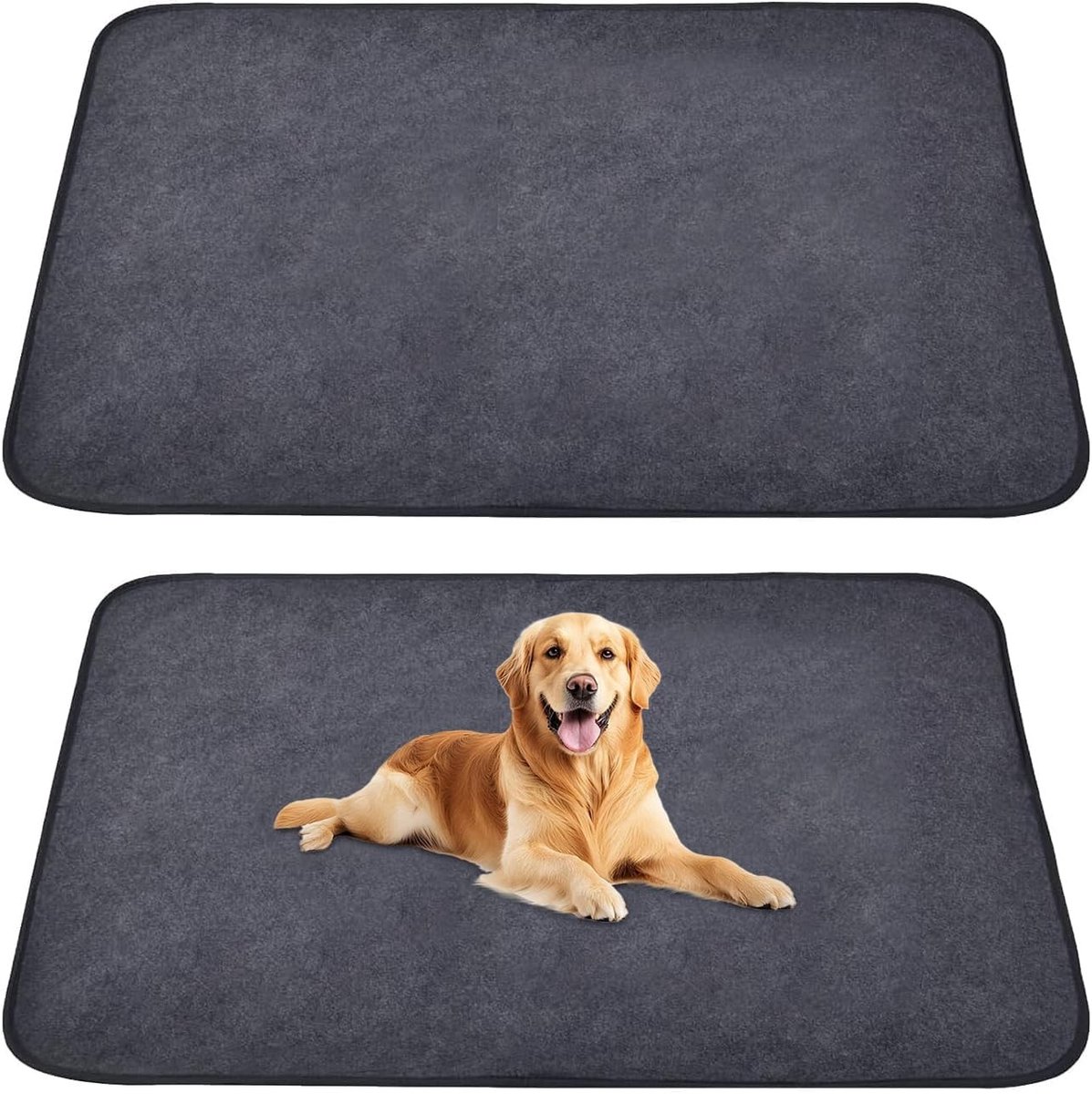 Set van 2 Wasbare Puppy Pads voor Honden, Herbruikbare Training Pads, Grote Pads voor Oudere of Incontinentie Honden