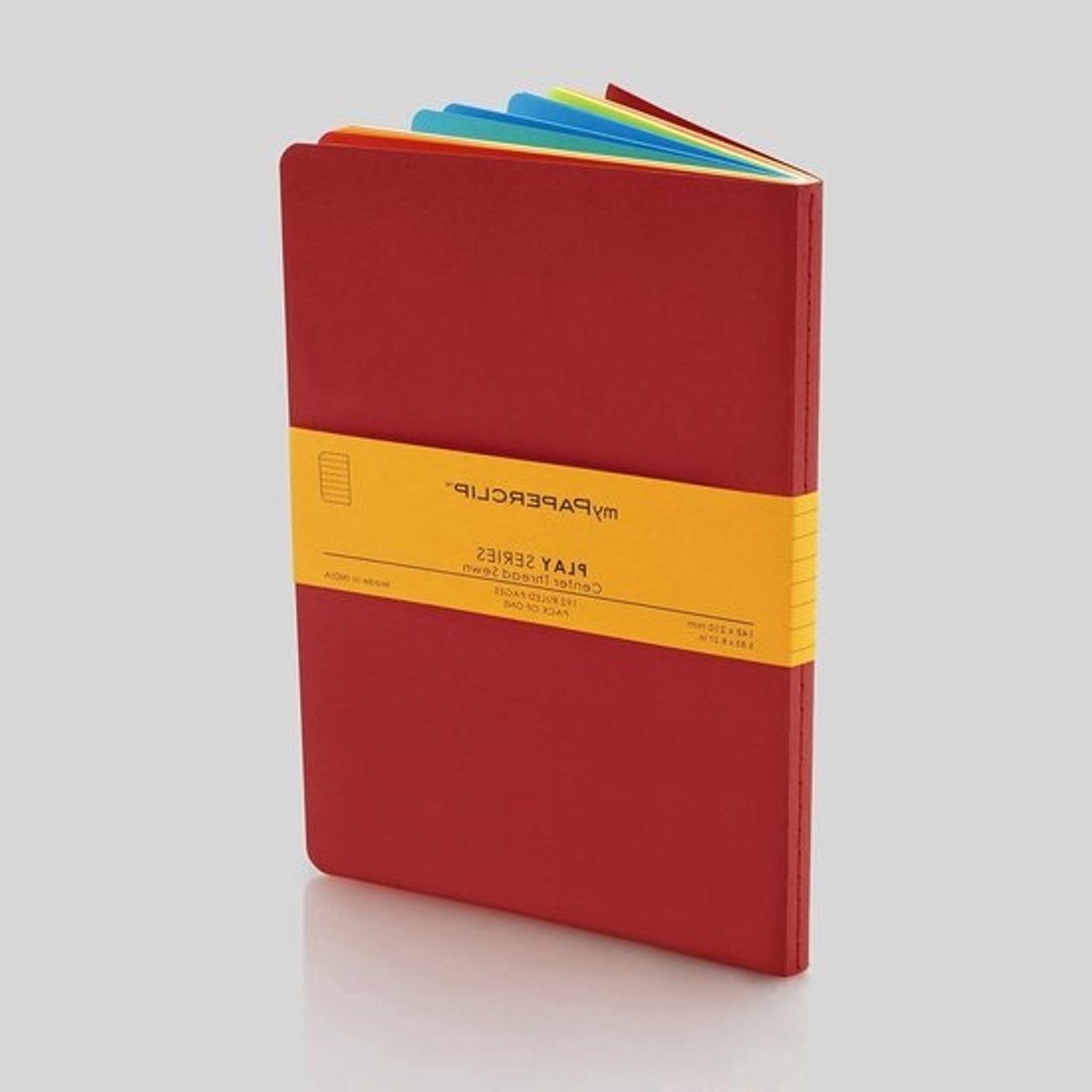Notitieboek A5 - Schrijfpapier Agenda - Ideeën Vastleggen - Genaaid Gebonden - 192 Pagina's - Rood