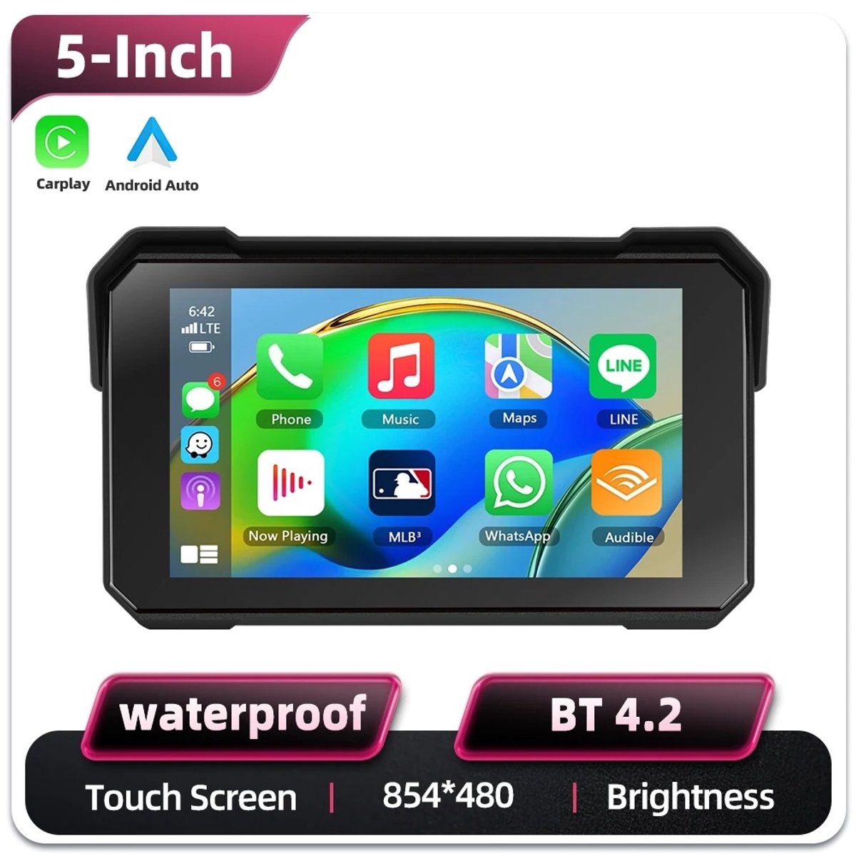 6Seven - CarPlay scherm - Navigatiesysteem auto - Android auto scherm - Geschikt voor Apple CarPlay & Android Auto - Multimedia speler