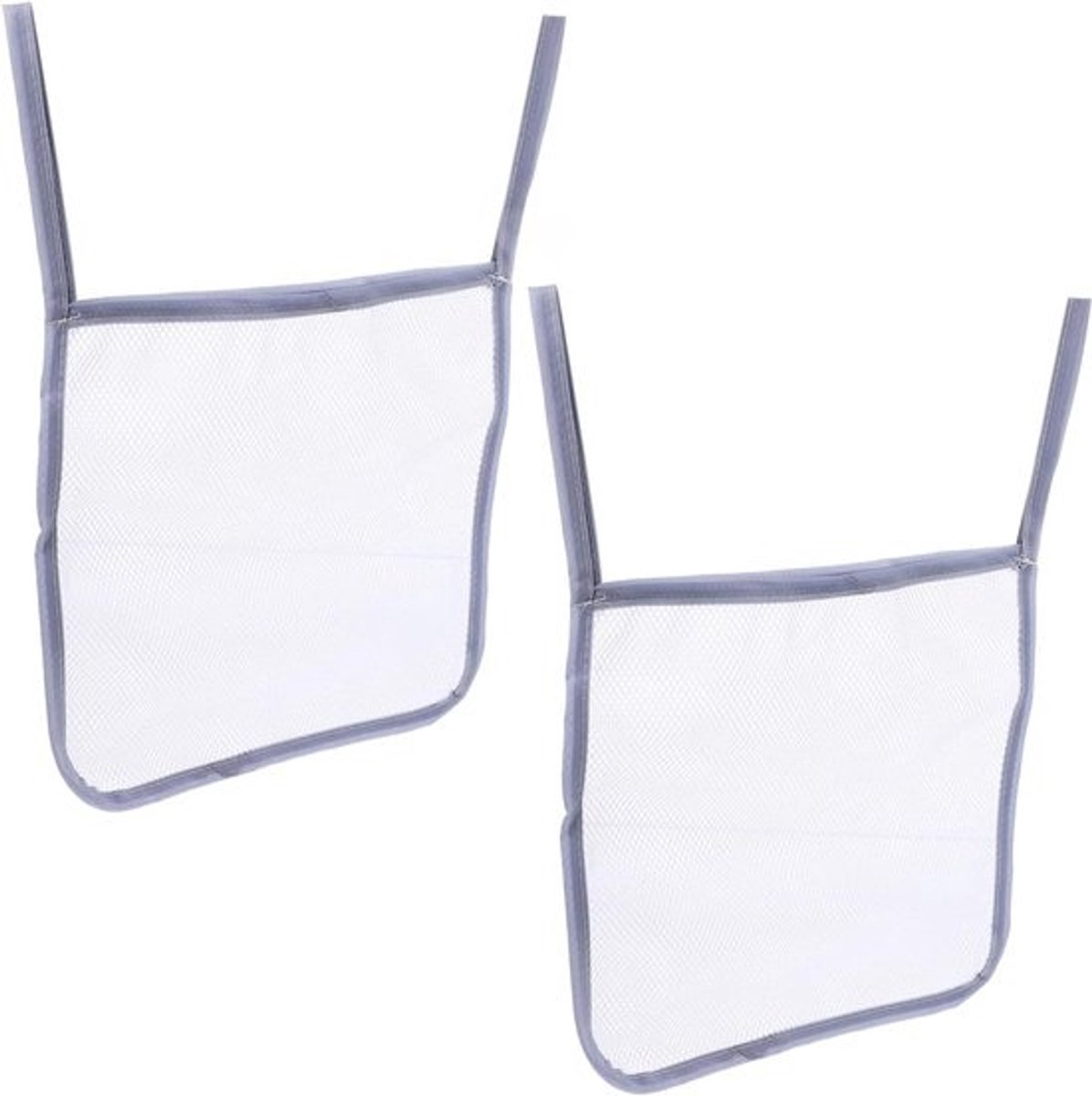 Kinderwagen Opbergtas - Buggy Hanger Organizer - Babybenodigdheden Meenemen - Lichtgewicht en Draagbaar - 30 x 30 cm - Wit
