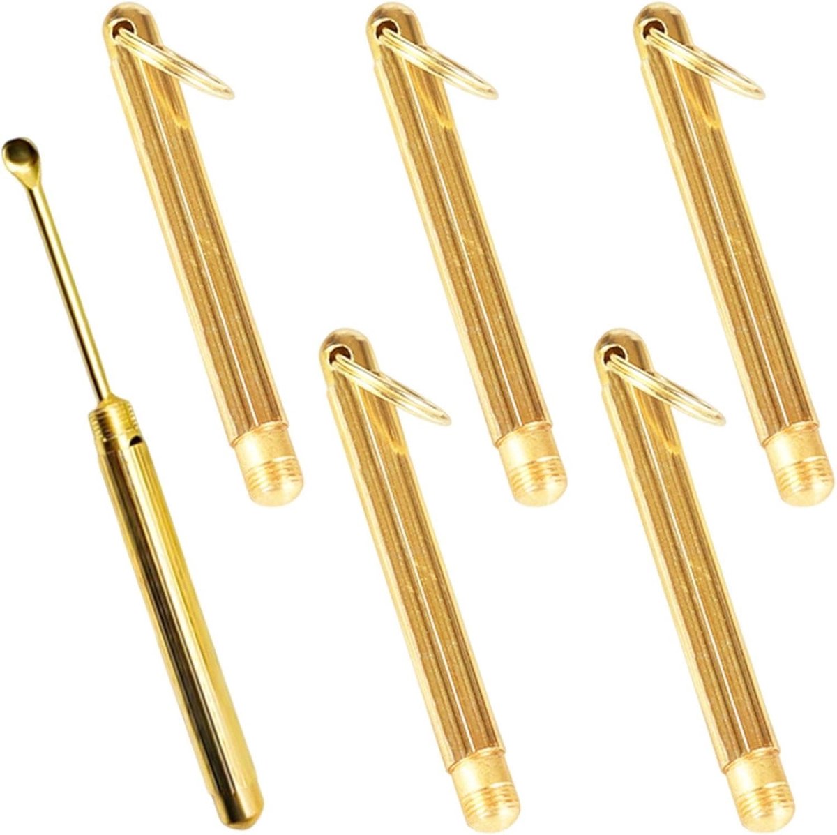 Mini Lepels Set van 6, Vouwbare Lepel Hanger voor Kruidenspecerij, Keukenaccessoires en Huishoudelijke Benodigdheden