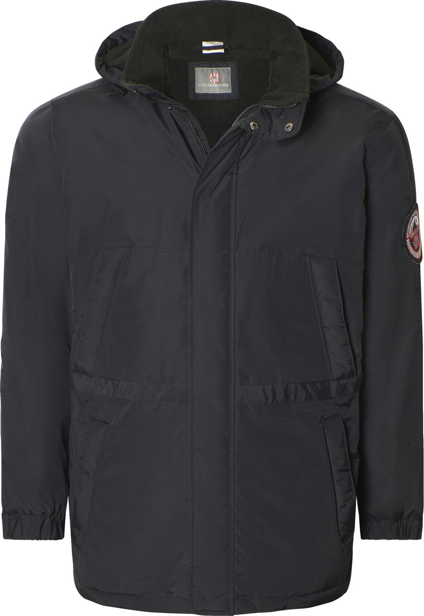 Jan Vanderstorm herren Functioneel Jack - 62 - zwart - Plus Size