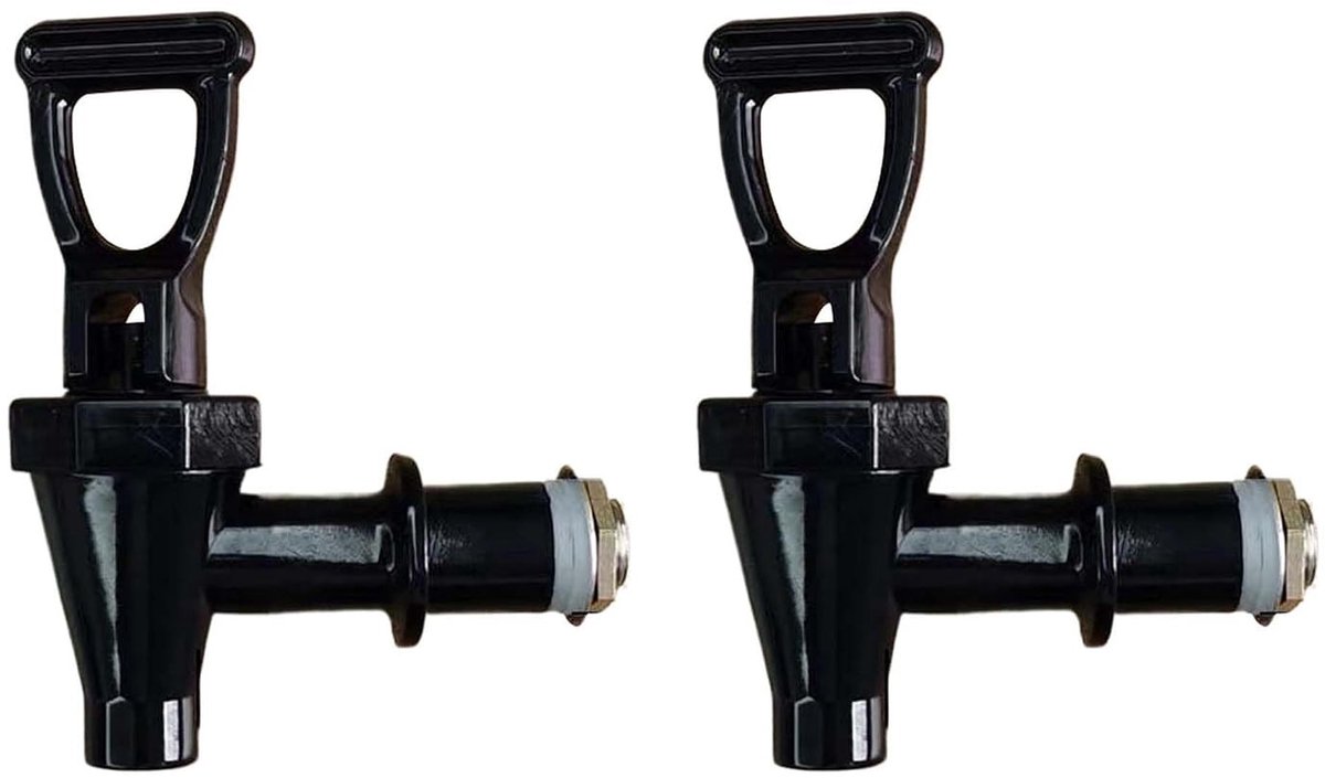 2 stuks tap voor drankdispenser - Vervangende tap voor koude dranken, koffie en sap - 15mm aansluiting