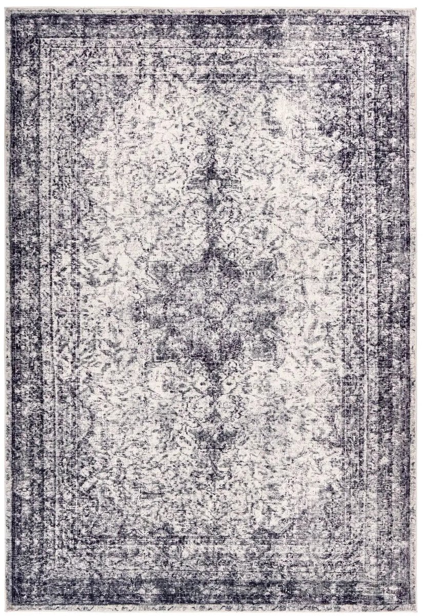 Dutch XXL Vintage Vloerkleed | Tapijt | Piemont | Ornamenteel | Grijs | 120x170 cm